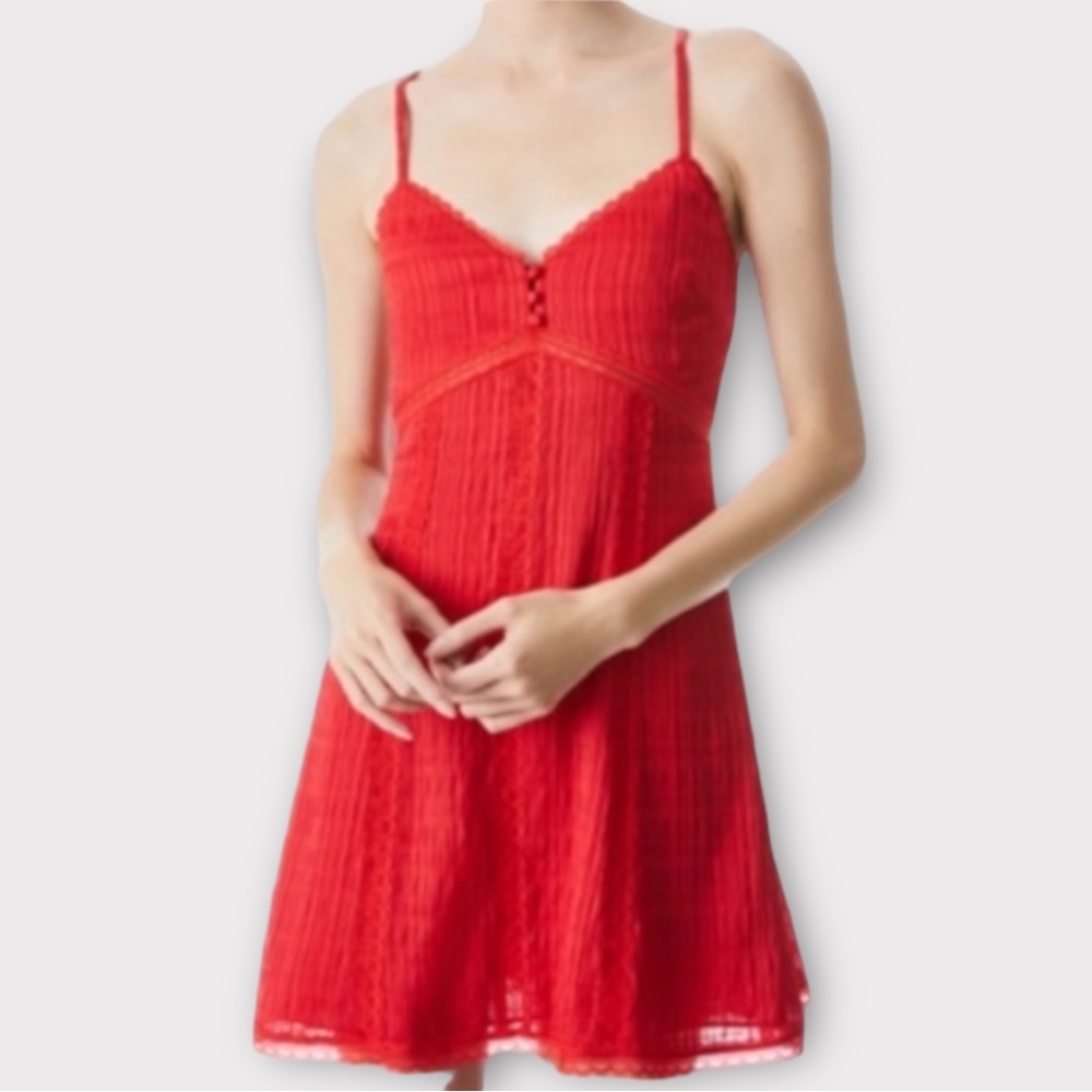 Alice + Olivia Women’s Genevieve Dress Size 6 Poppy Designer Feminine Dainty NWT